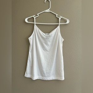 Sheer white tank top